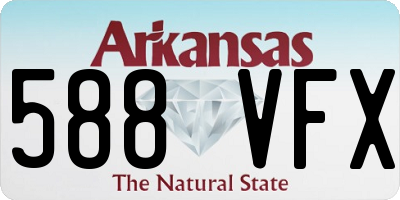 AR license plate 588VFX