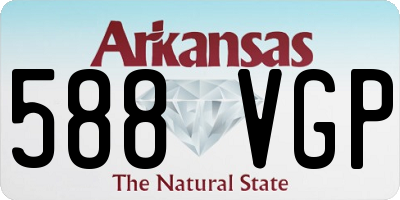 AR license plate 588VGP