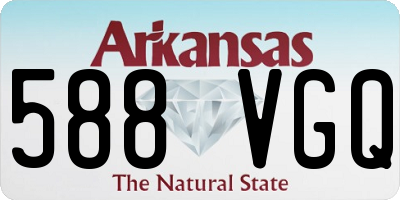 AR license plate 588VGQ