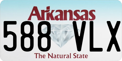 AR license plate 588VLX