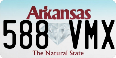 AR license plate 588VMX
