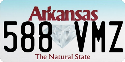 AR license plate 588VMZ