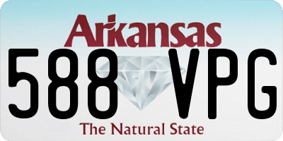 AR license plate 588VPG
