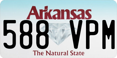 AR license plate 588VPM