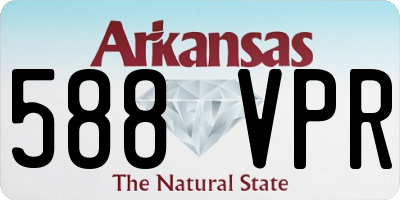 AR license plate 588VPR