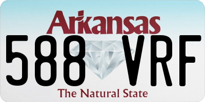 AR license plate 588VRF