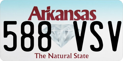 AR license plate 588VSV