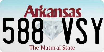 AR license plate 588VSY