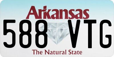 AR license plate 588VTG