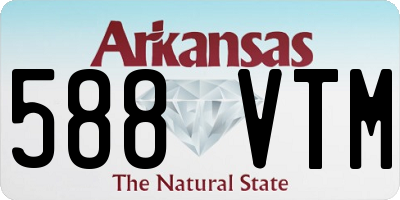AR license plate 588VTM