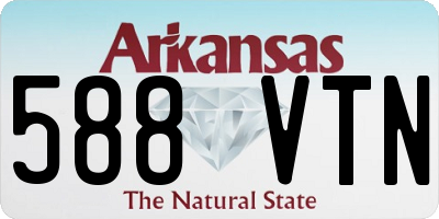 AR license plate 588VTN