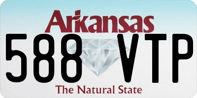 AR license plate 588VTP