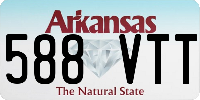 AR license plate 588VTT