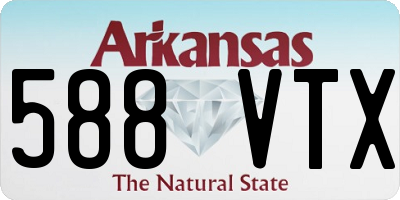 AR license plate 588VTX