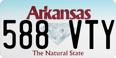 AR license plate 588VTY