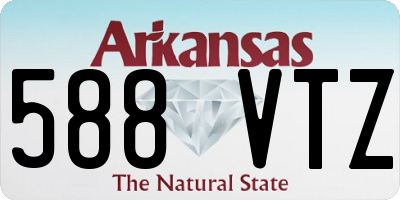 AR license plate 588VTZ