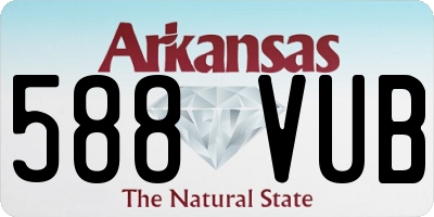 AR license plate 588VUB