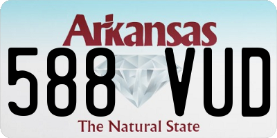 AR license plate 588VUD