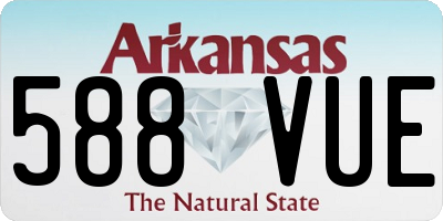 AR license plate 588VUE