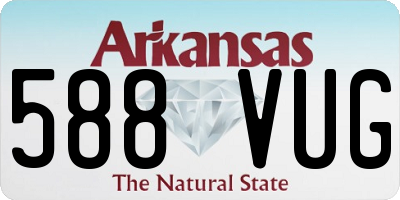 AR license plate 588VUG