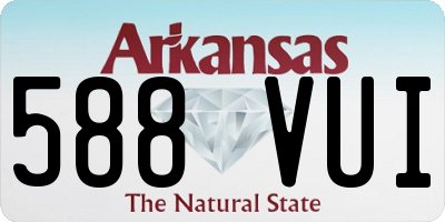 AR license plate 588VUI