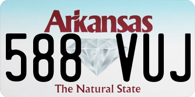 AR license plate 588VUJ