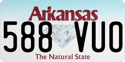 AR license plate 588VUO
