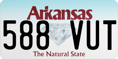 AR license plate 588VUT