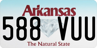 AR license plate 588VUU