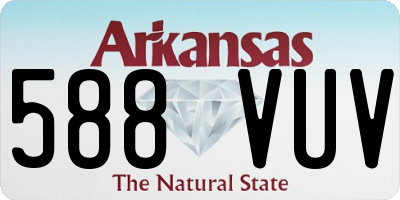 AR license plate 588VUV