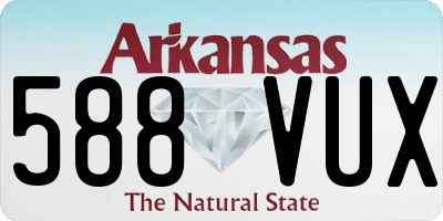 AR license plate 588VUX