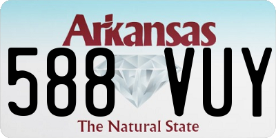 AR license plate 588VUY