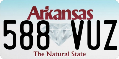 AR license plate 588VUZ
