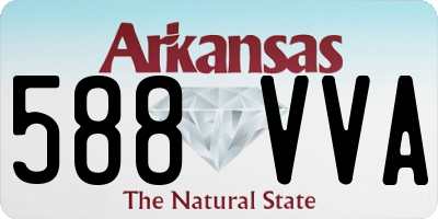 AR license plate 588VVA
