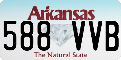 AR license plate 588VVB
