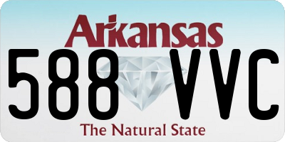 AR license plate 588VVC