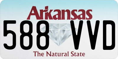 AR license plate 588VVD