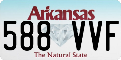 AR license plate 588VVF