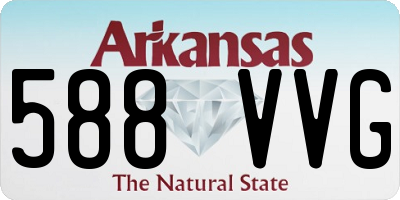 AR license plate 588VVG