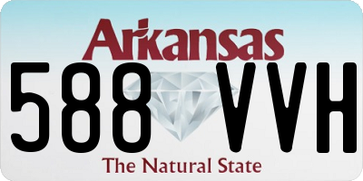 AR license plate 588VVH