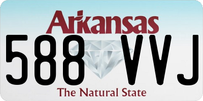 AR license plate 588VVJ