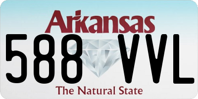 AR license plate 588VVL