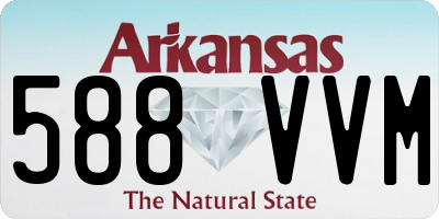 AR license plate 588VVM