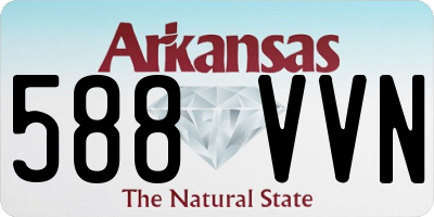 AR license plate 588VVN