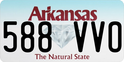 AR license plate 588VVO