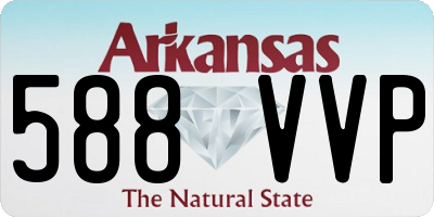 AR license plate 588VVP