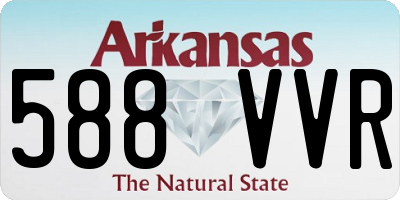 AR license plate 588VVR
