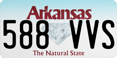 AR license plate 588VVS
