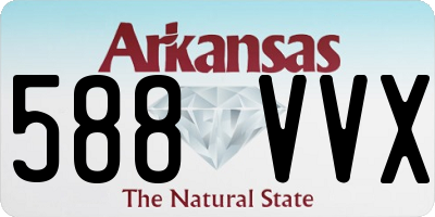 AR license plate 588VVX
