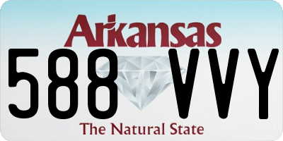 AR license plate 588VVY